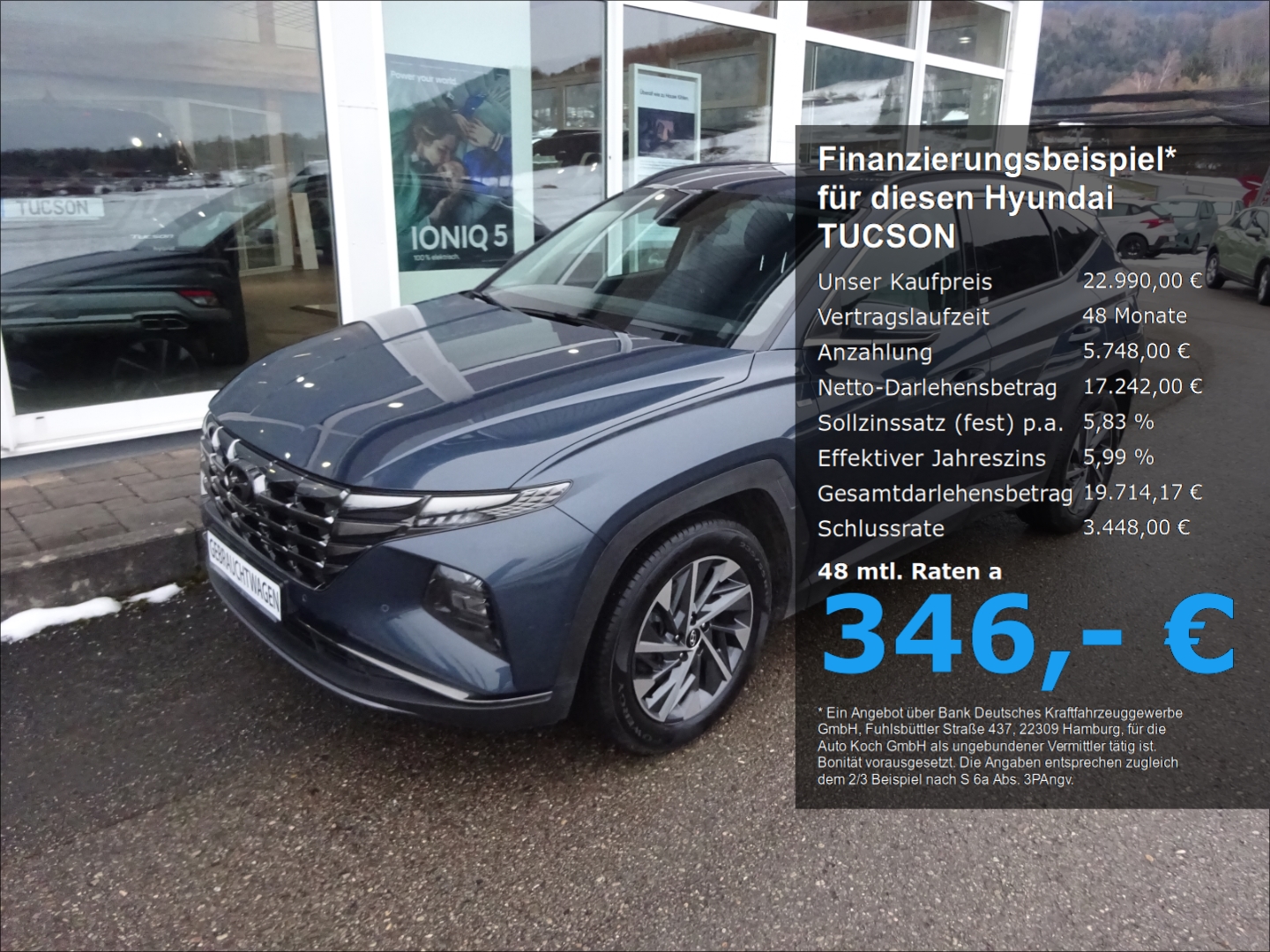 TUCSON Trend Mild-Hybrid NEW 1.6 GDi Turbo 150 PS (+48V) 7-DCT 2WD T AHK-abnehmbar