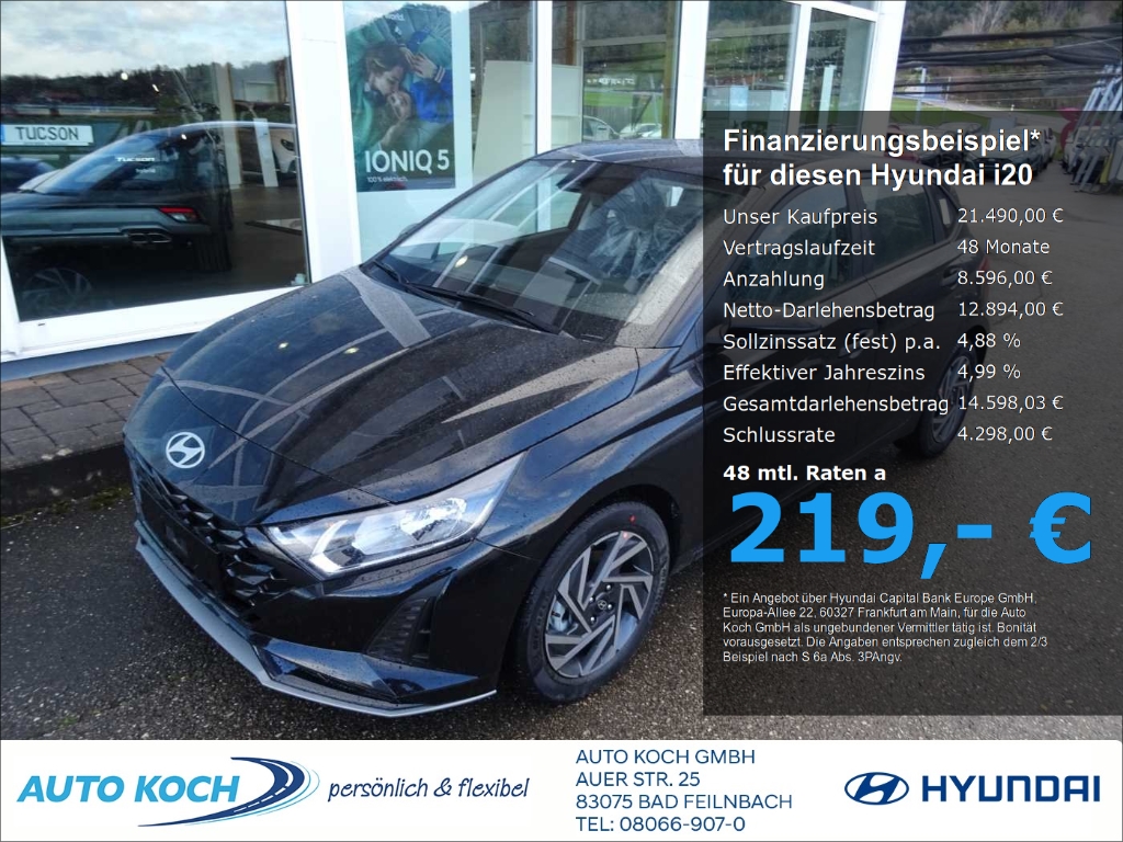 i20 1.0 T-GDI M T, Trend Bose Digitales Cockpit Apple CarPlay DAB Ambientebeleuchtung